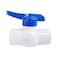 Thrifco Plumbing 1-1/4 Inch Threaded PVC Ball Valve, Blue Handle, Heavy Duty 6415223 - alternate 1